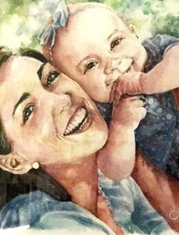 Family Portrait Art Jim Prokell Studio Erin Izzy